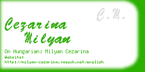 cezarina milyan business card